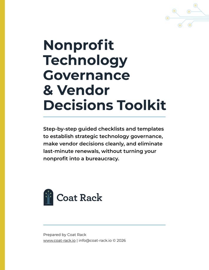 Nonprofit Technology Governance and Vendor Decisions Toolkit cover